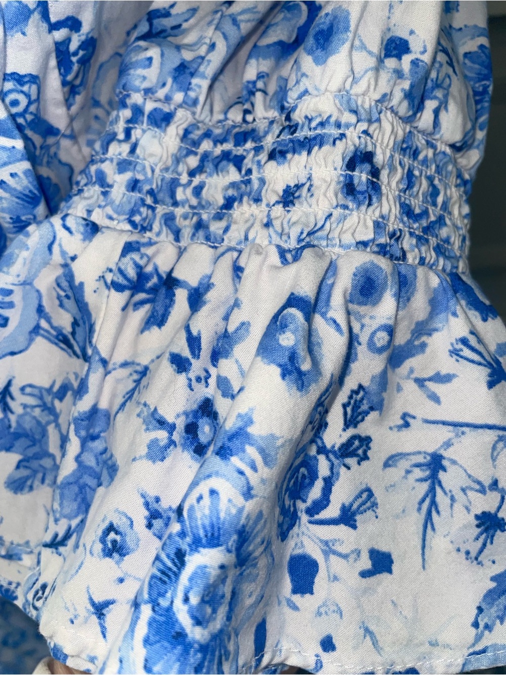 Crown & Ivy Blue Floral Tiered Women’s Dress - Picture 5 of 6